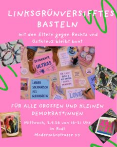 Linksgrünversifftes Basteln – 2.9.26